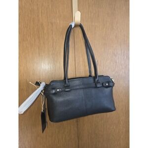 Black Leather Shoulder Bag‎ Handbag - NEW WITH TAGS- Pristine condition